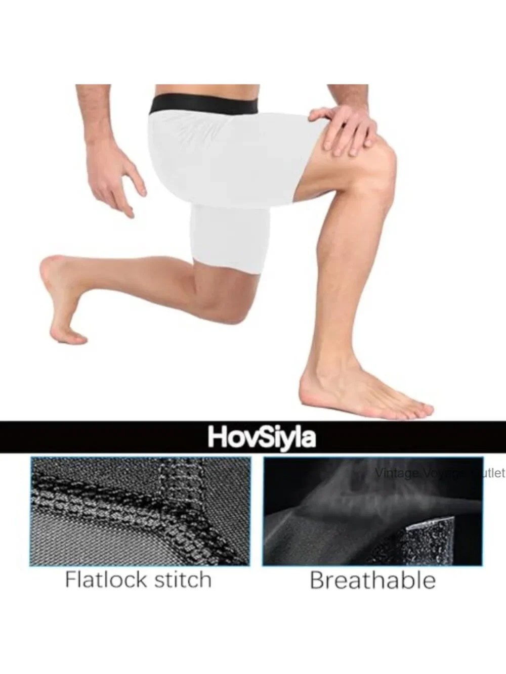 Men's Compression Shorts Spandex Athletic Workout Baselayer Boxer Briefs